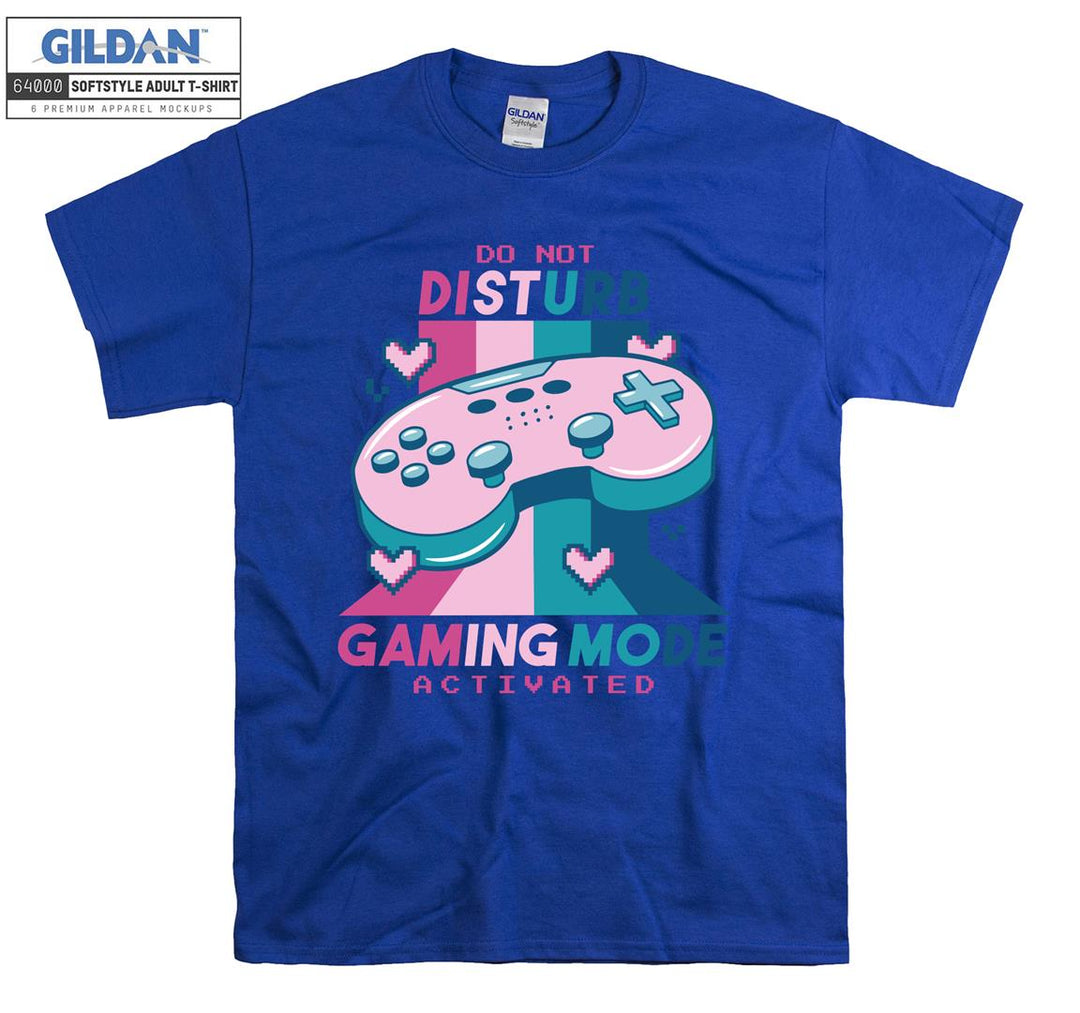 Do not disturb gaming mode funny figure T-shirt