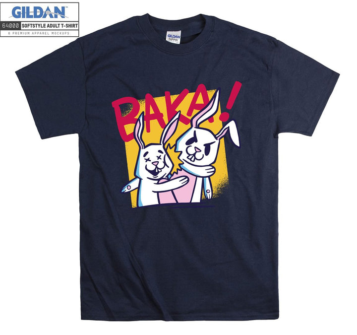 Anime Rabbit Baka T-shirt