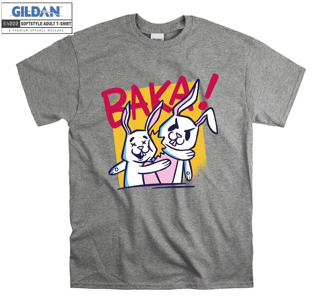 Anime Rabbit Baka T-shirt