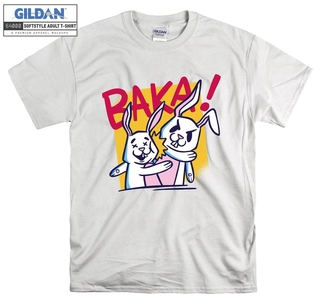 Anime Rabbit Baka T-shirt