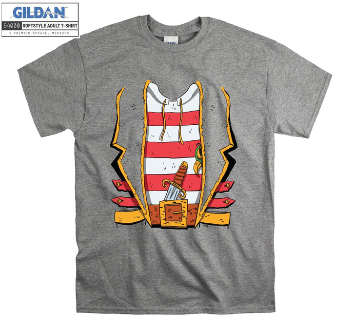 Funny colorful old costume figure T-shirt