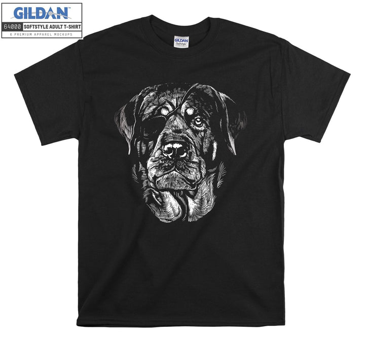 Pirate dog face figure T-shirt