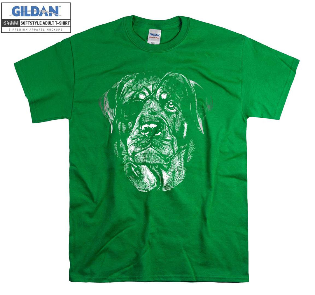 Pirate dog face figure T-shirt