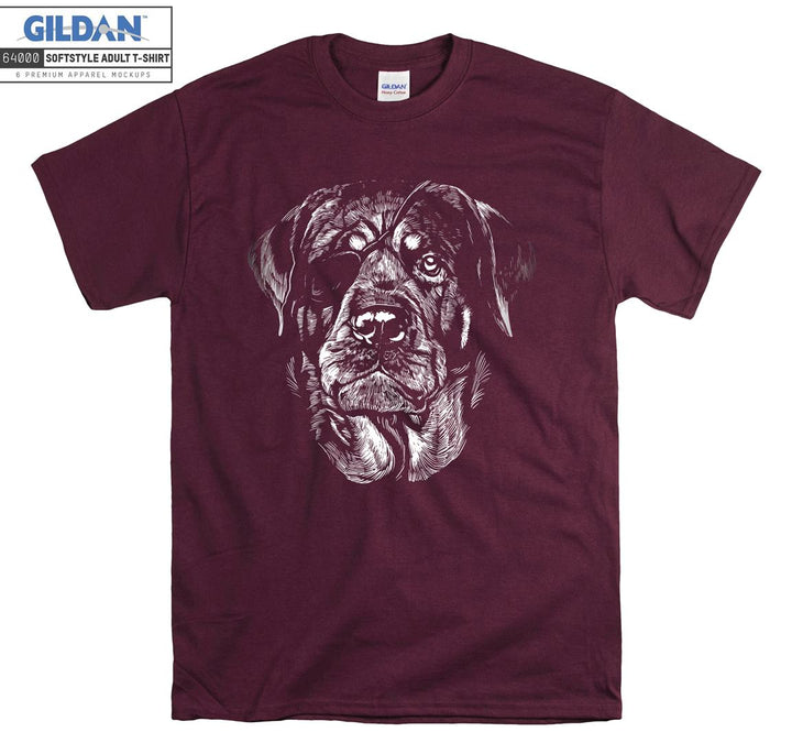 Pirate dog face figure T-shirt