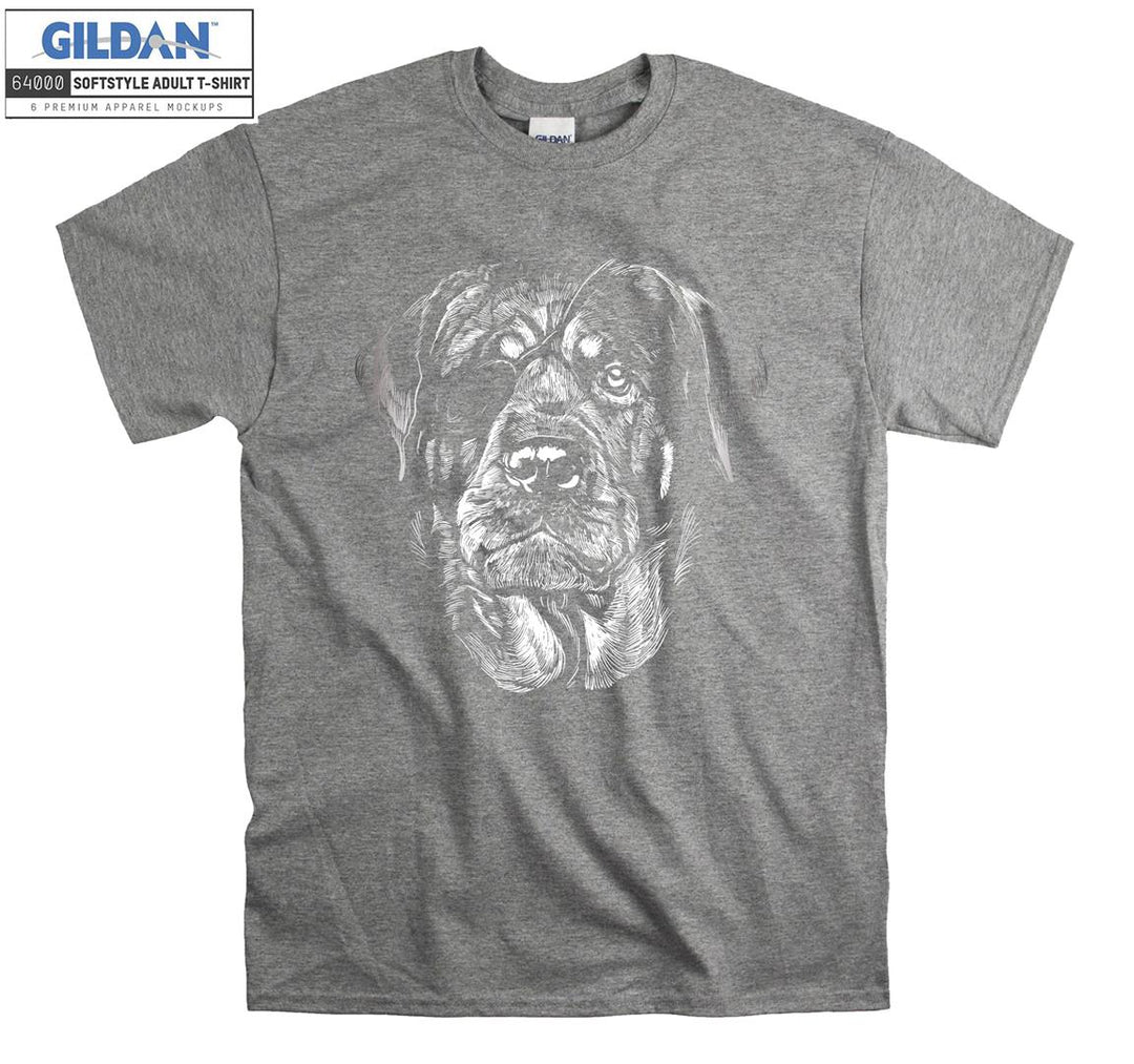 Pirate dog face figure T-shirt