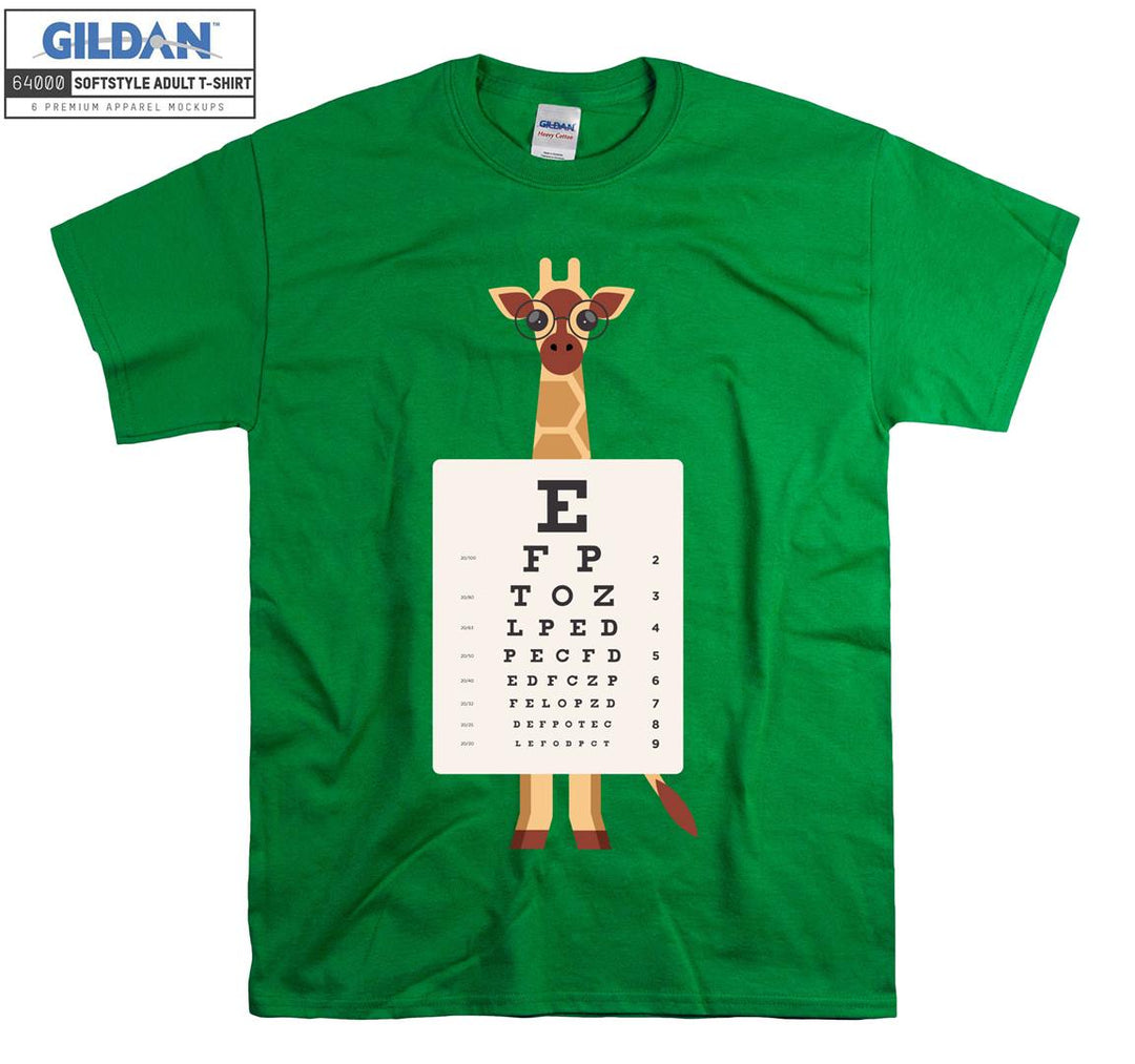 Funny animal with eye control figure T-shirt