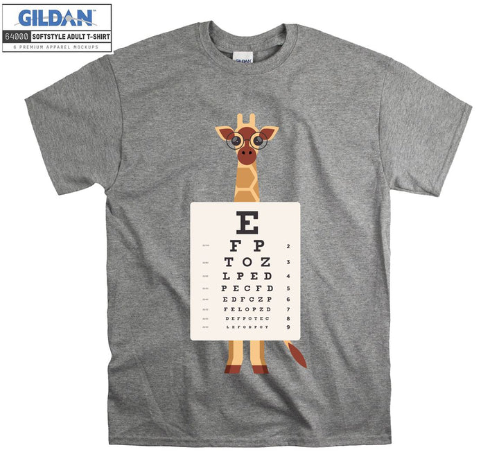 Funny animal with eye control figure T-shirt