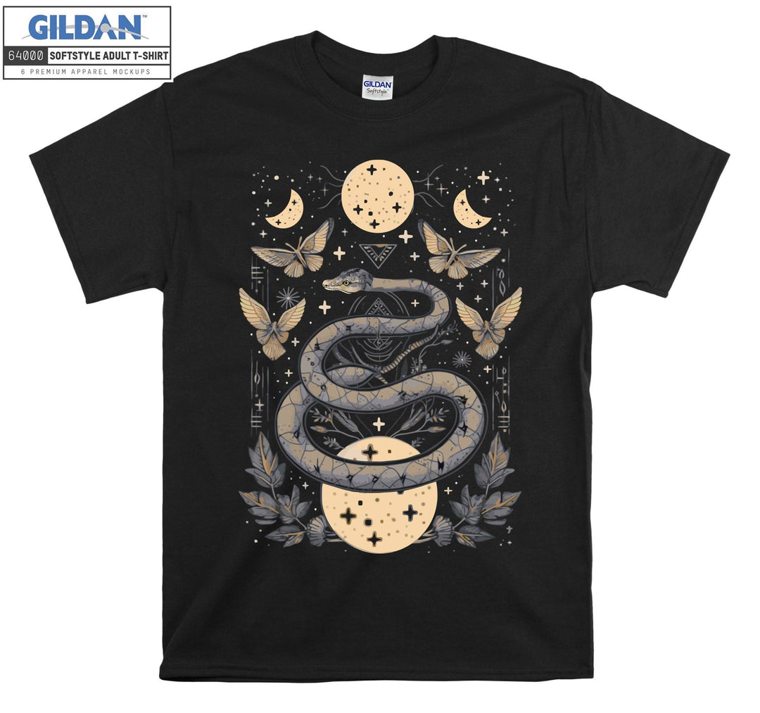 Moon Snake Butterfly T-shirt