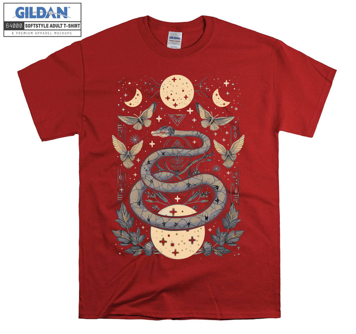 Moon Snake Butterfly T-shirt