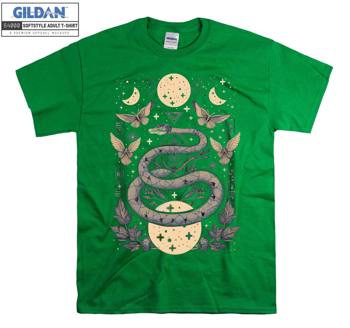 Moon Snake Butterfly T-shirt