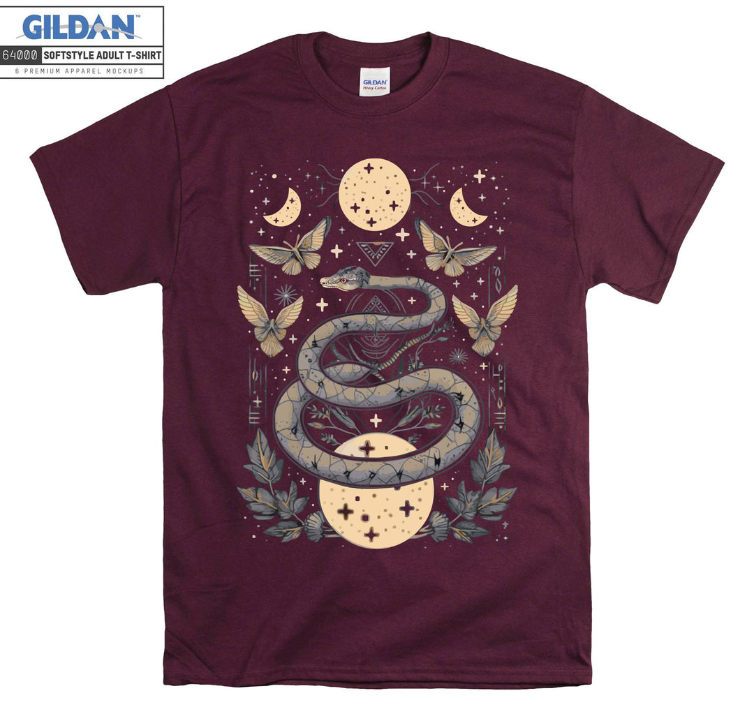 Moon Snake Butterfly T-shirt