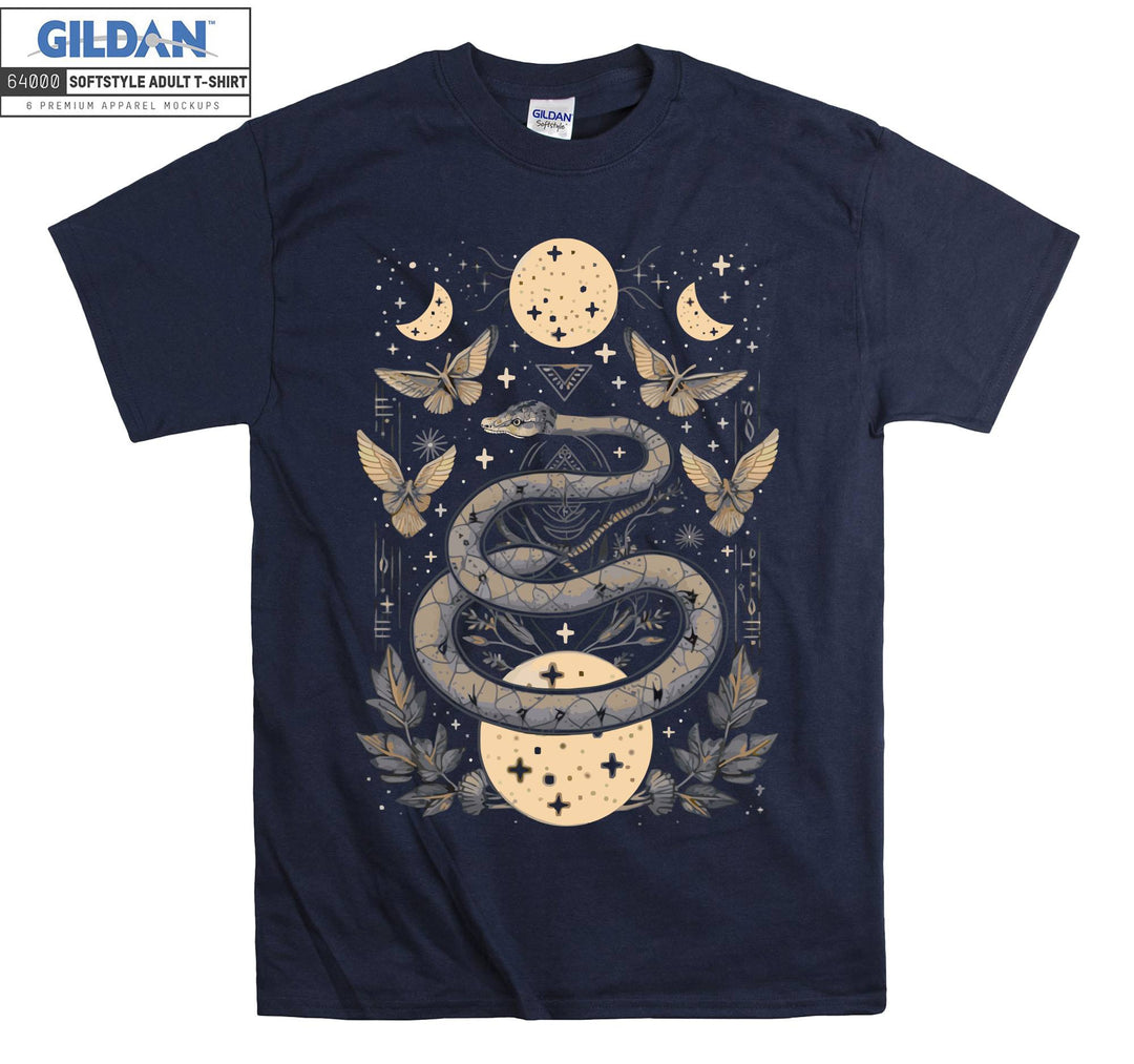 Moon Snake Butterfly T-shirt