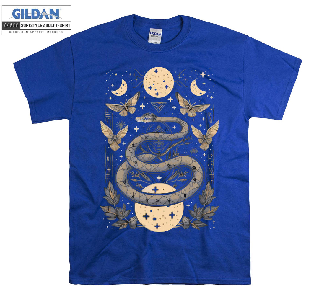 Moon Snake Butterfly T-shirt