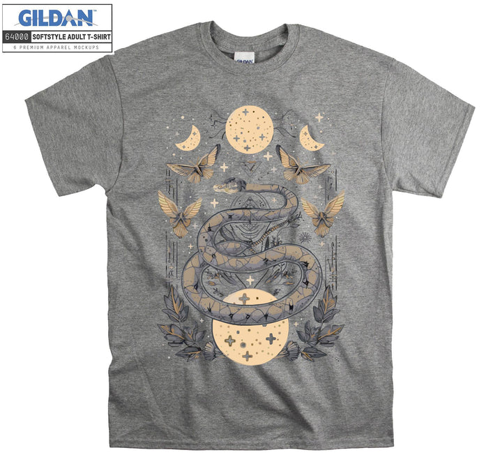 Moon Snake Butterfly T-shirt