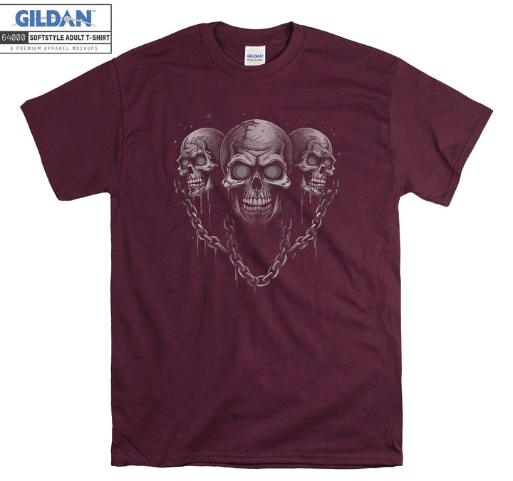Skull Nacklace Cool T-shirt