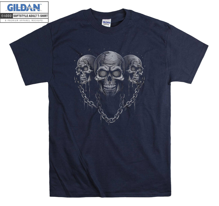 Skull Nacklace Cool T-shirt
