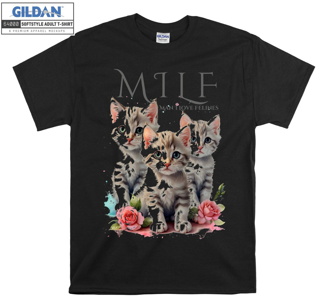 Milf Kitty Cat Man I Love Felines T-shirt