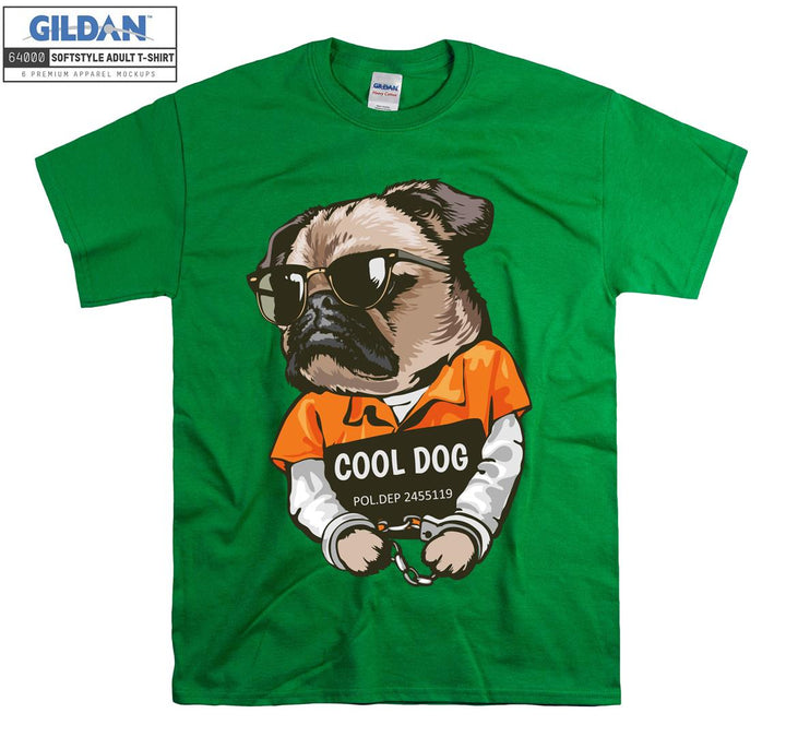 Cool dog police dep figure T-shirt