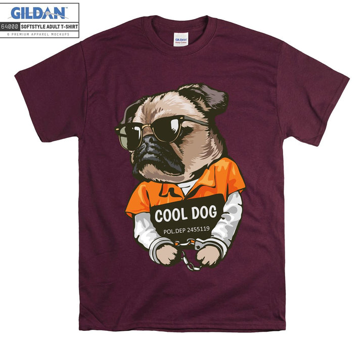 Cool dog police dep figure T-shirt