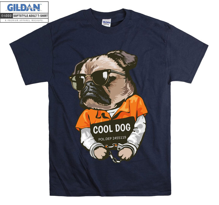 Cool dog police dep figure T-shirt