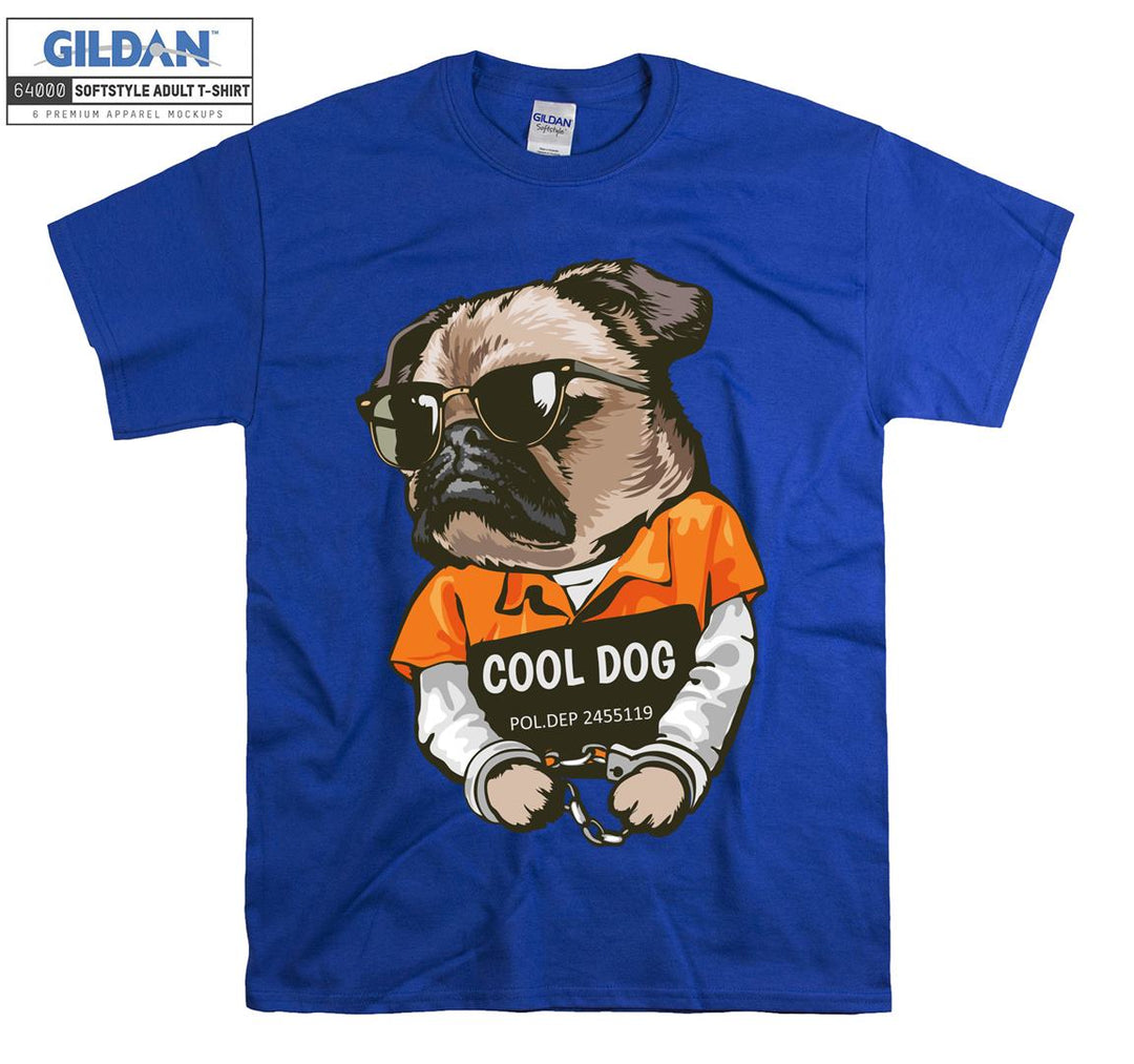 Cool dog police dep figure T-shirt