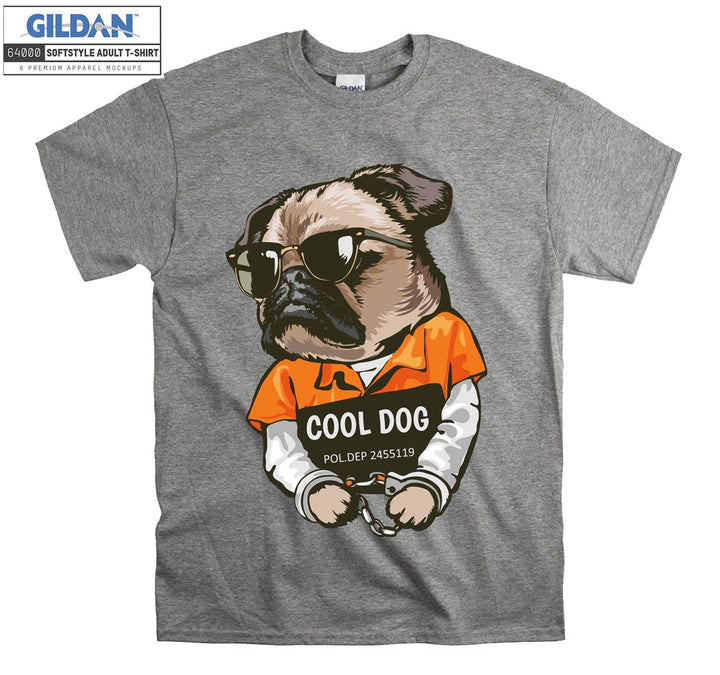 Cool dog police dep figure T-shirt