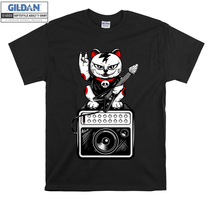 Rock And Roll Cat Figure T-shirt