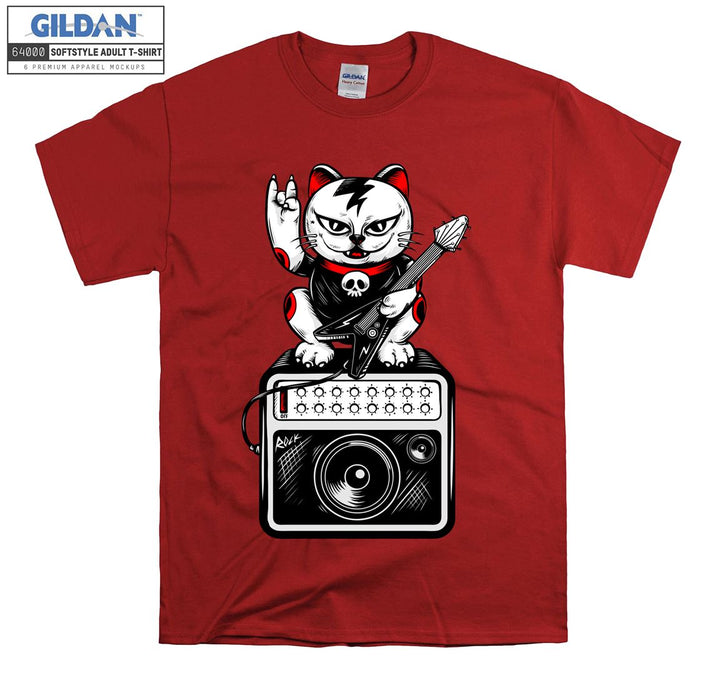 Rock And Roll Cat Figure T-shirt