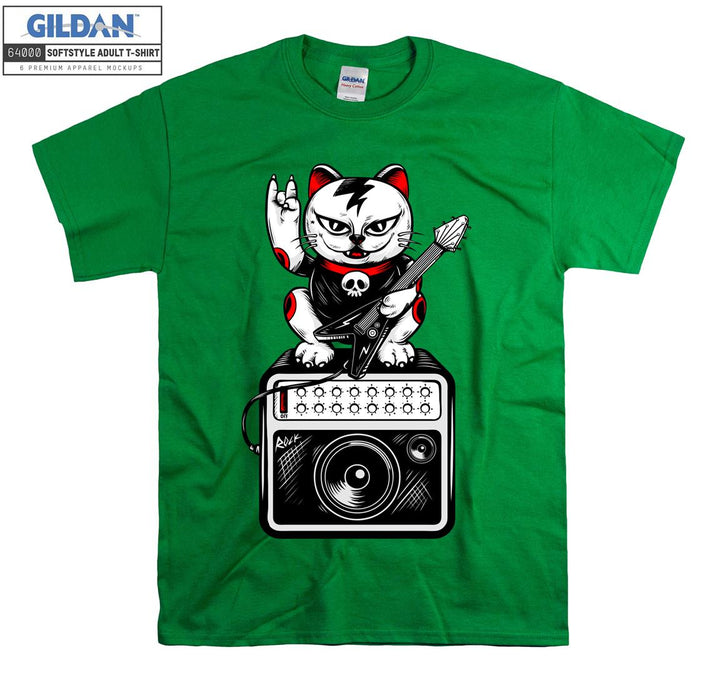 Rock And Roll Cat Figure T-shirt