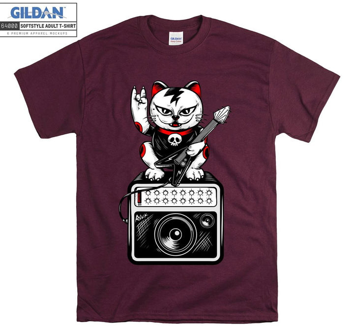 Rock And Roll Cat Figure T-shirt