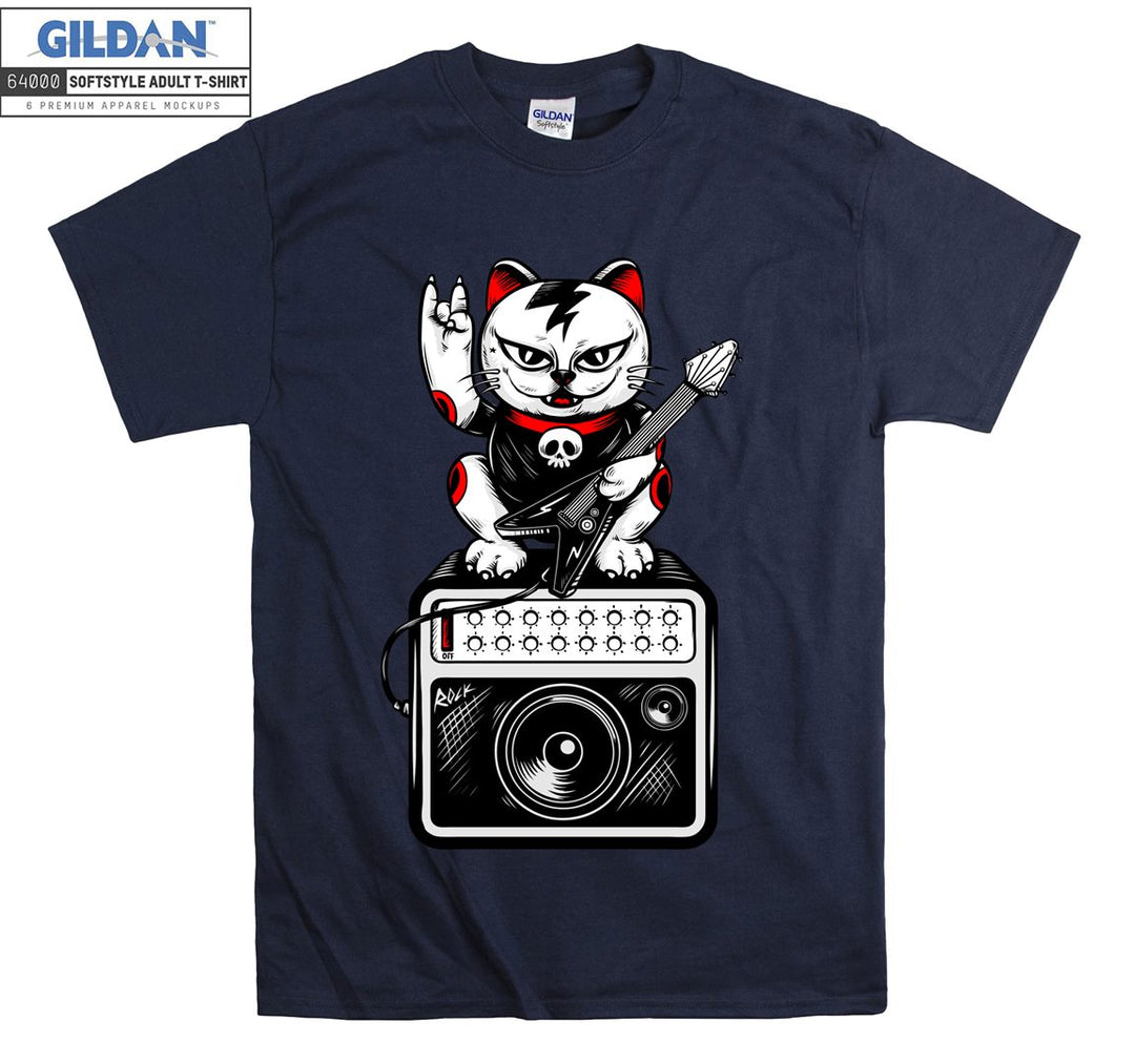 Rock And Roll Cat Figure T-shirt