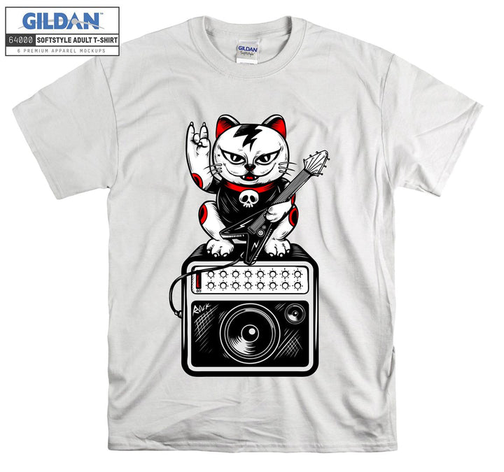 Rock And Roll Cat Figure T-shirt