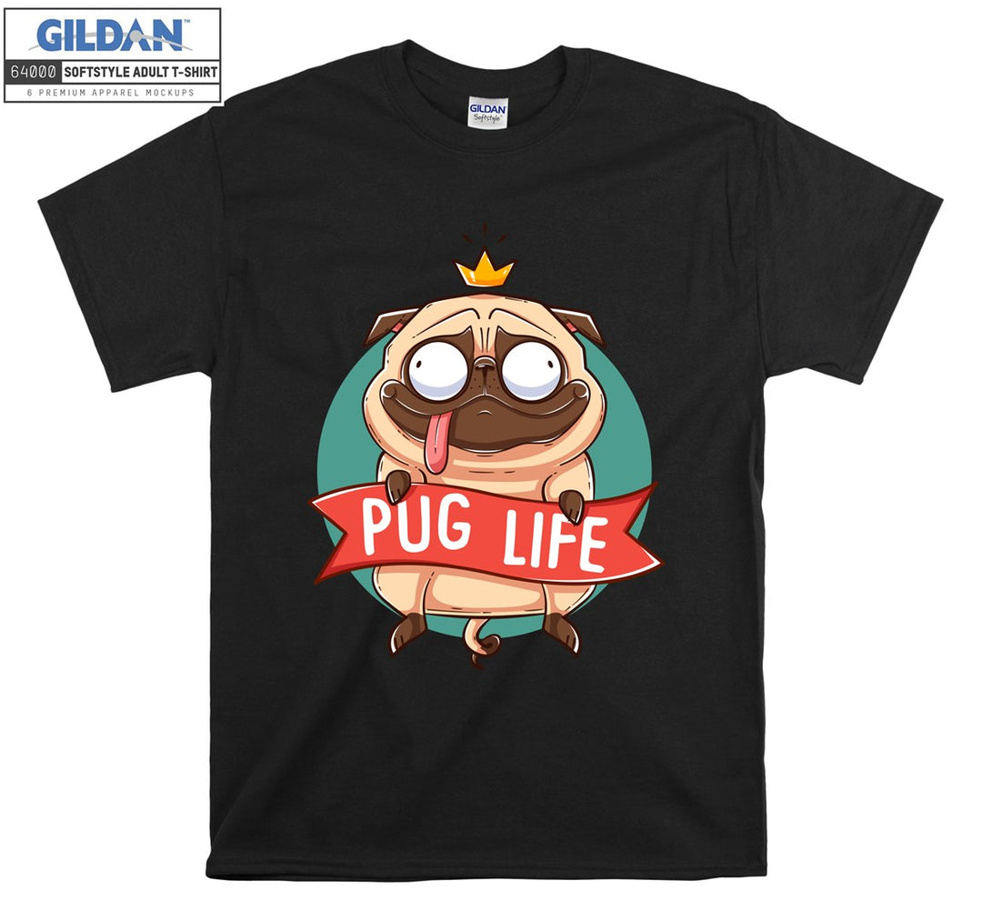 Pug life pug dog figure T-shirt