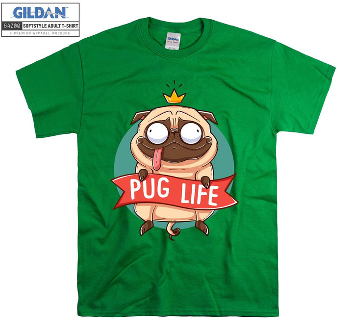 Pug life pug dog figure T-shirt