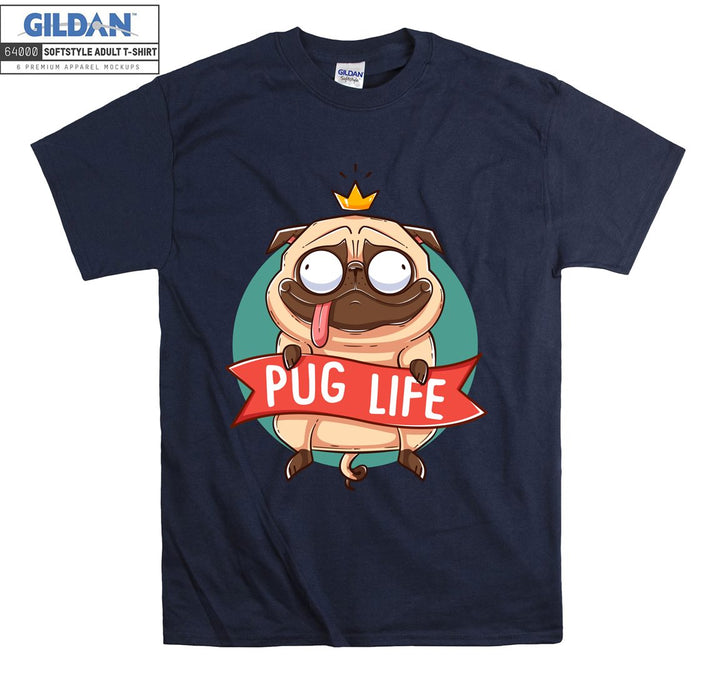 Pug life pug dog figure T-shirt