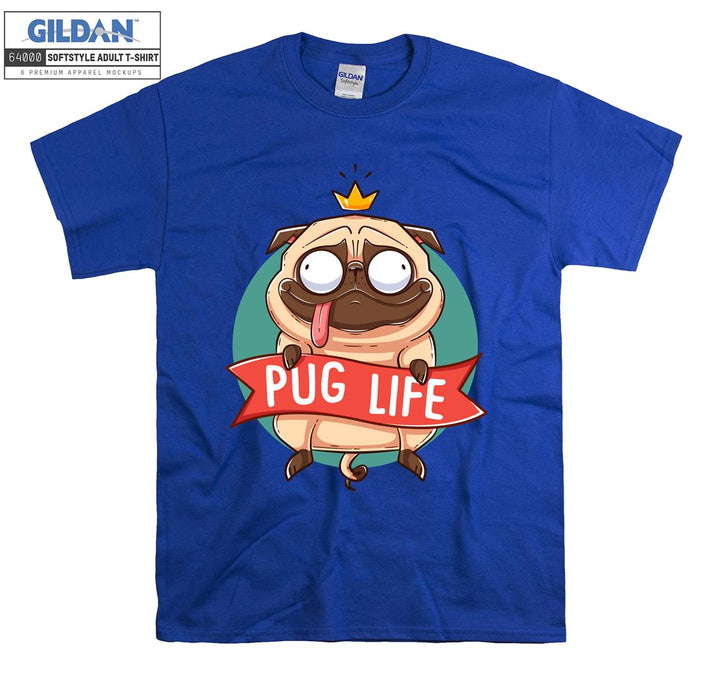 Pug life pug dog figure T-shirt