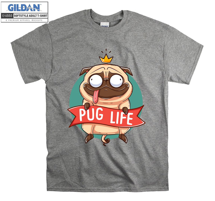 Pug life pug dog figure T-shirt