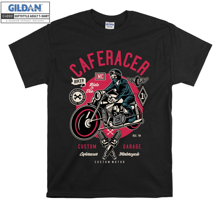 Caferacer Custom Garage logo T-shirt