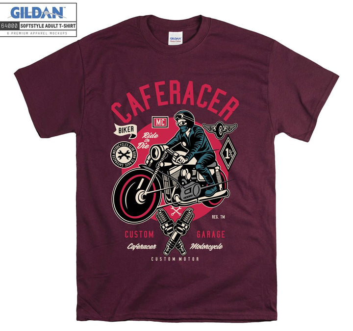 Caferacer Custom Garage logo T-shirt