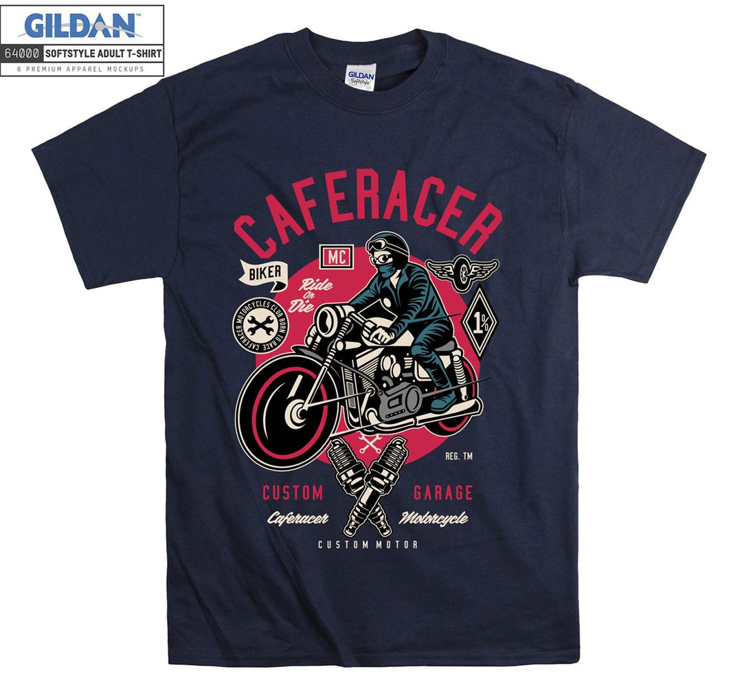 Caferacer Custom Garage logo T-shirt