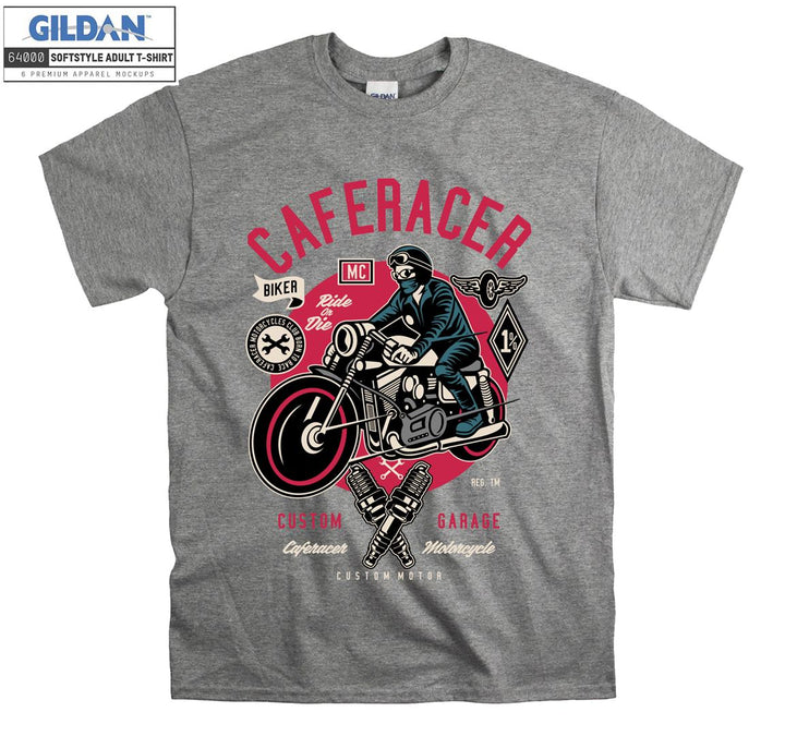 Caferacer Custom Garage logo T-shirt