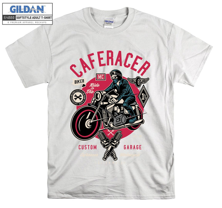 Caferacer Custom Garage logo T-shirt