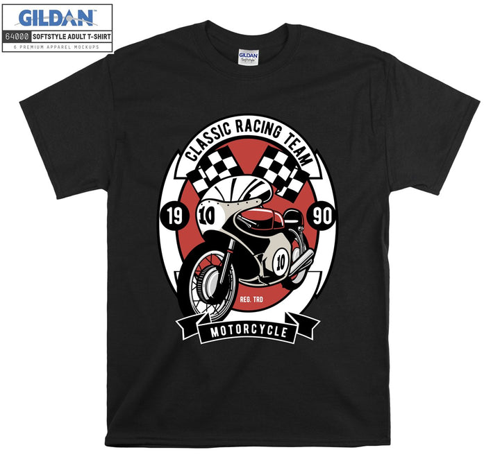 Classic racing team motorcycle logo T-shirt