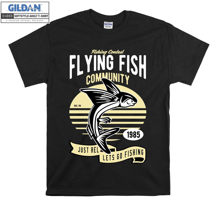 Fishing Contest Flying Fish Community  T-shirt