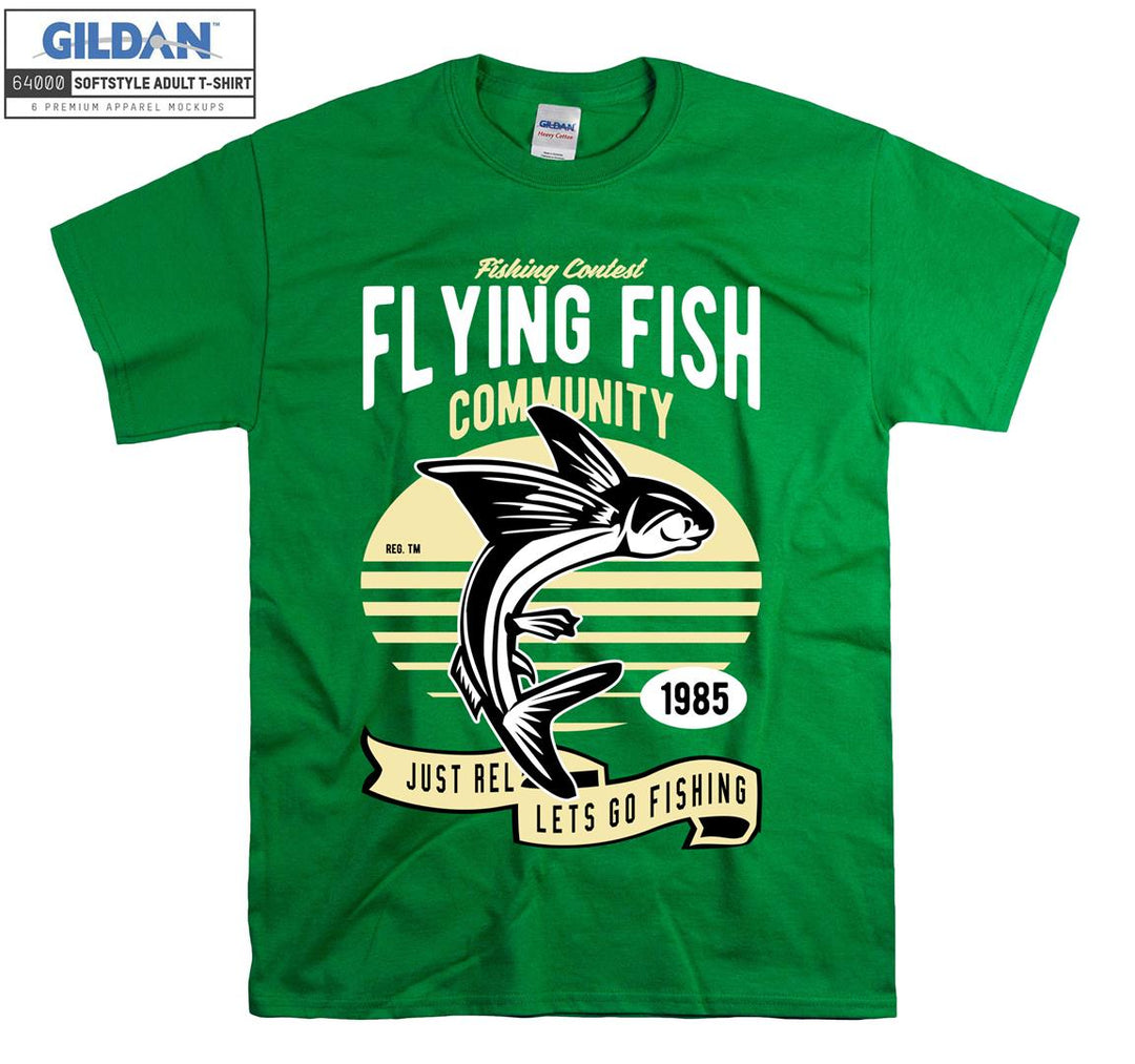 Fishing Contest Flying Fish Community  T-shirt