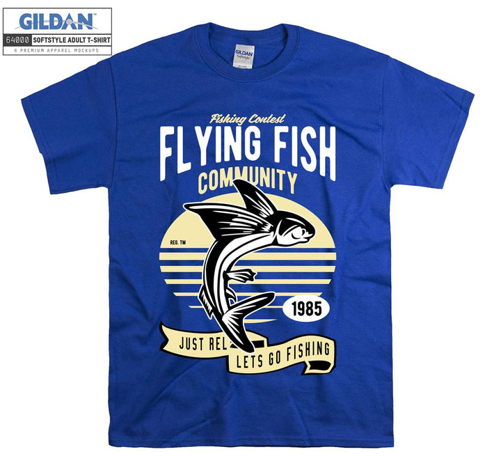 Fishing Contest Flying Fish Community  T-shirt