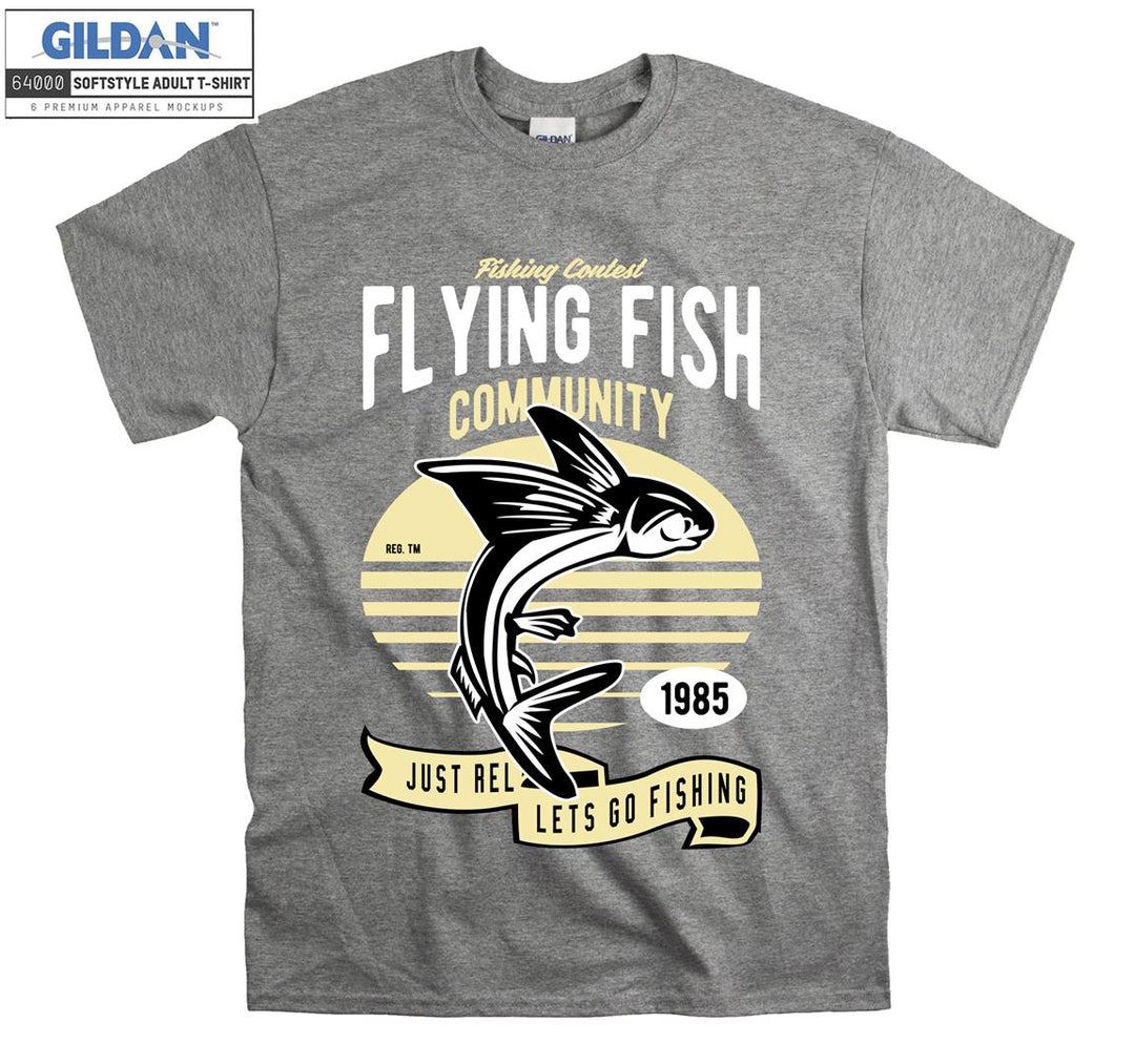 Fishing Contest Flying Fish Community  T-shirt