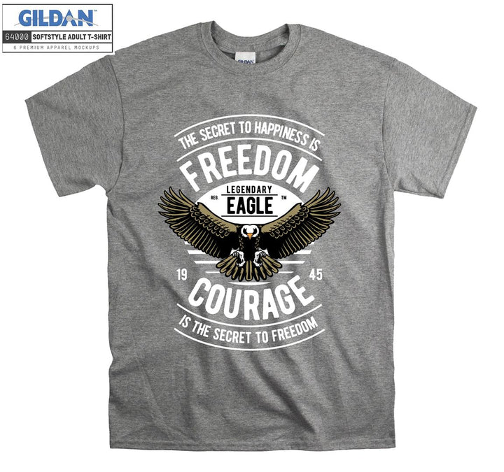 The secret to happiness is freedom legendary eagle  T-shirt