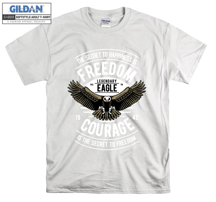 The secret to happiness is freedom legendary eagle  T-shirt