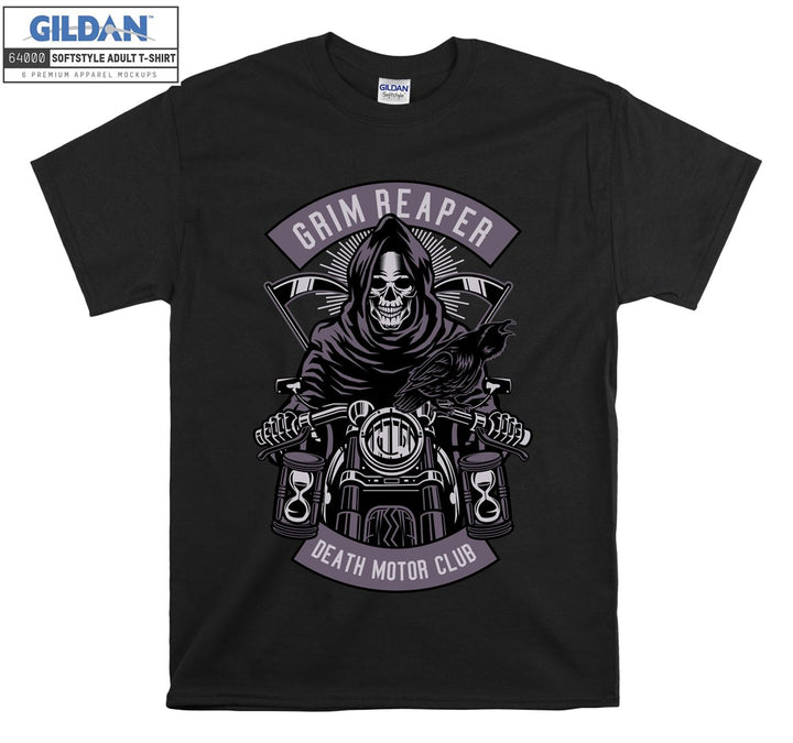 Grim Reaper Death Motor Club Evil figure T-shirt